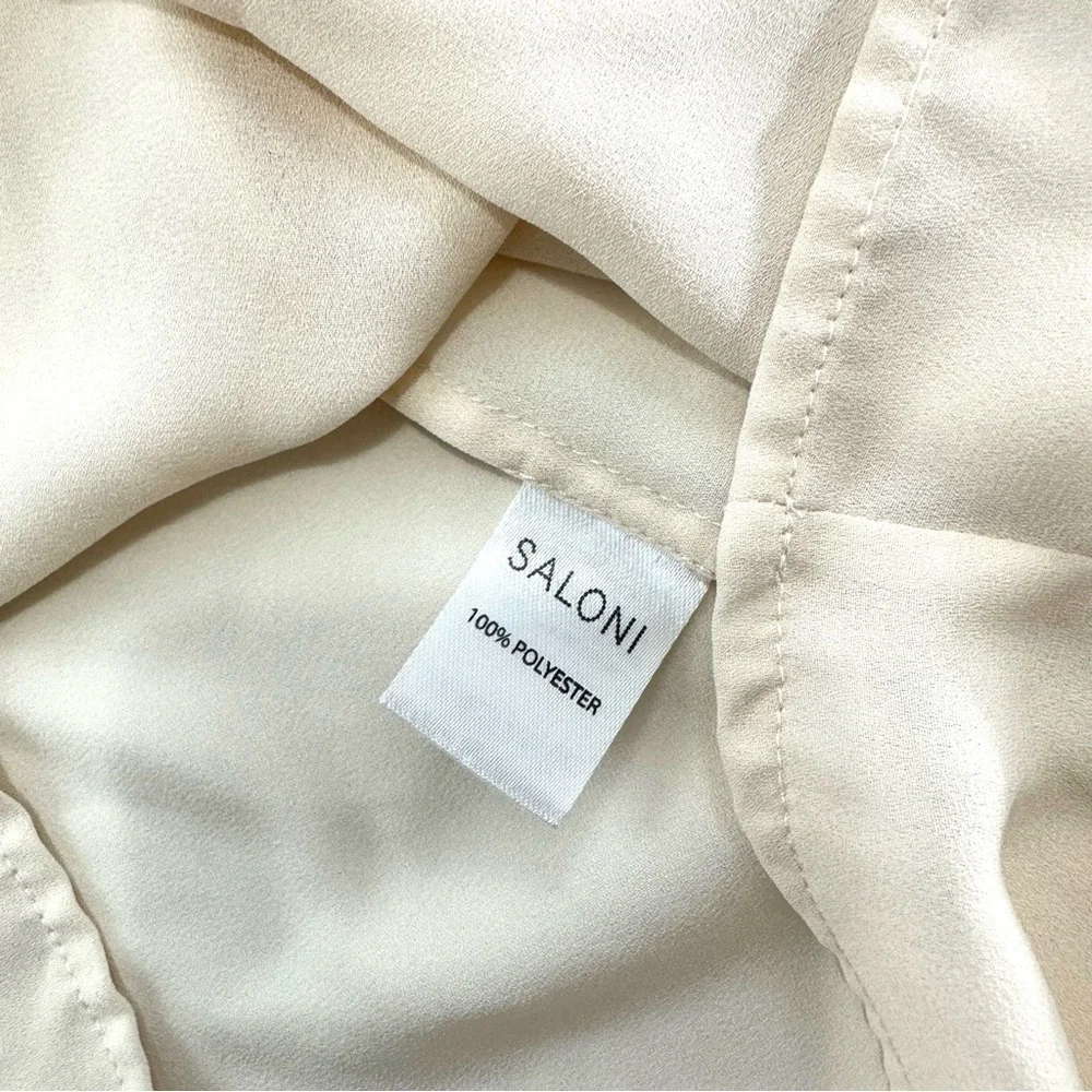 Saloni Women’s Sz 0 Nude Tan Intimate Night Mini Chemise Slip Dress Sleepwear